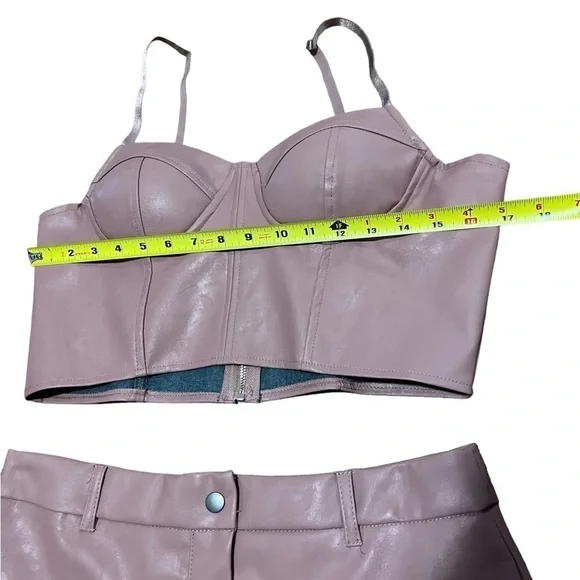 Haute Monde pleather set L - Picture 3 of 8